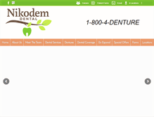 Tablet Screenshot of nikodemdental.com